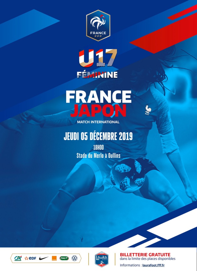 U17 - Vingt joueuses pour FRANCE - JAPON