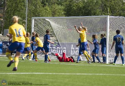 Blackstenius profite d'un cafouillage pour marquer le seul but du match (photo FR Isaksen)