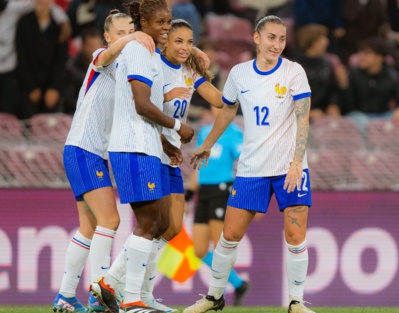 Kelly Gago, titularisée pour la première fois et premier but (photo @equipedefrance)