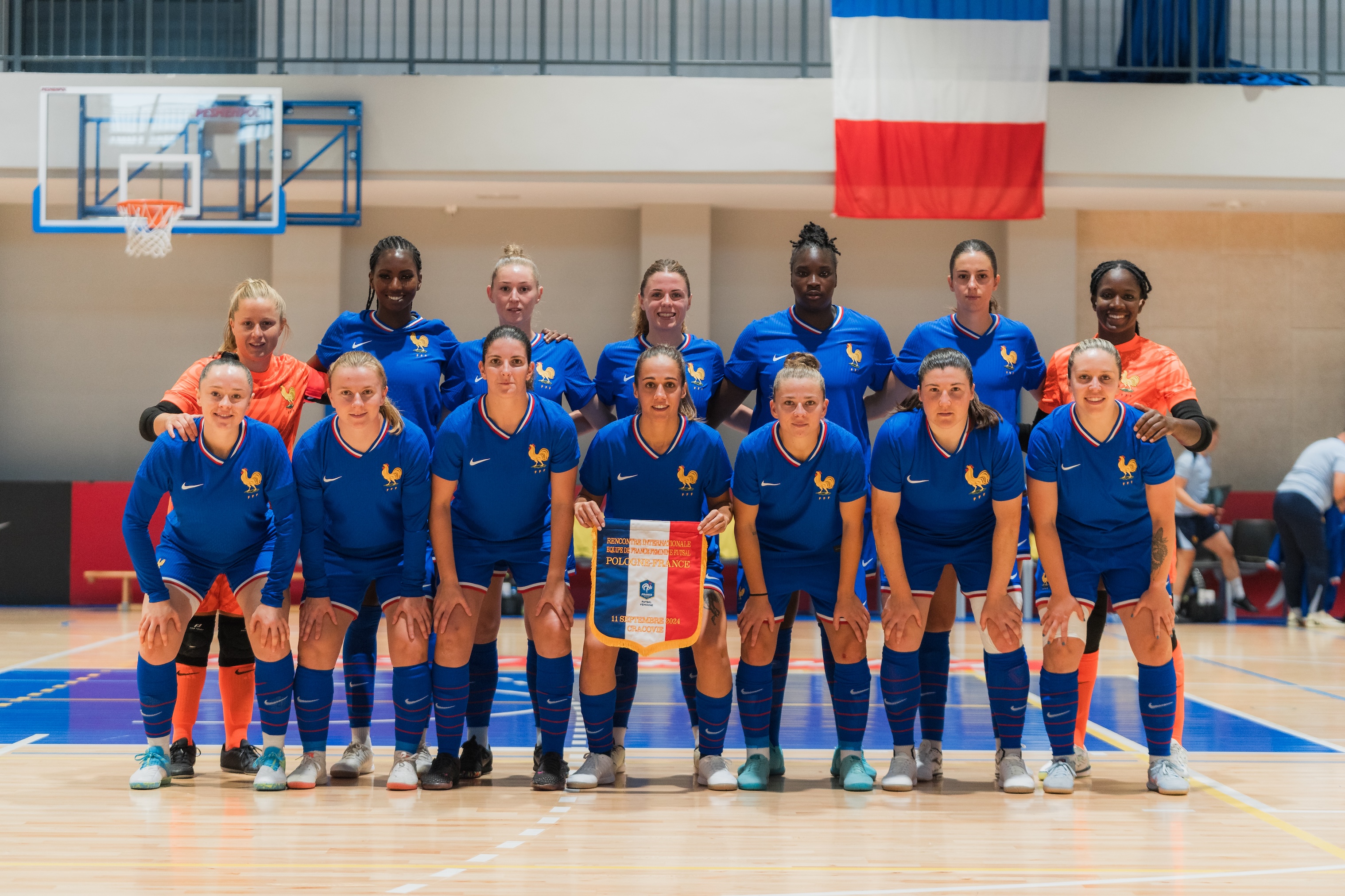 Le groupe du 2e match (photo Charles Léger/FFF)