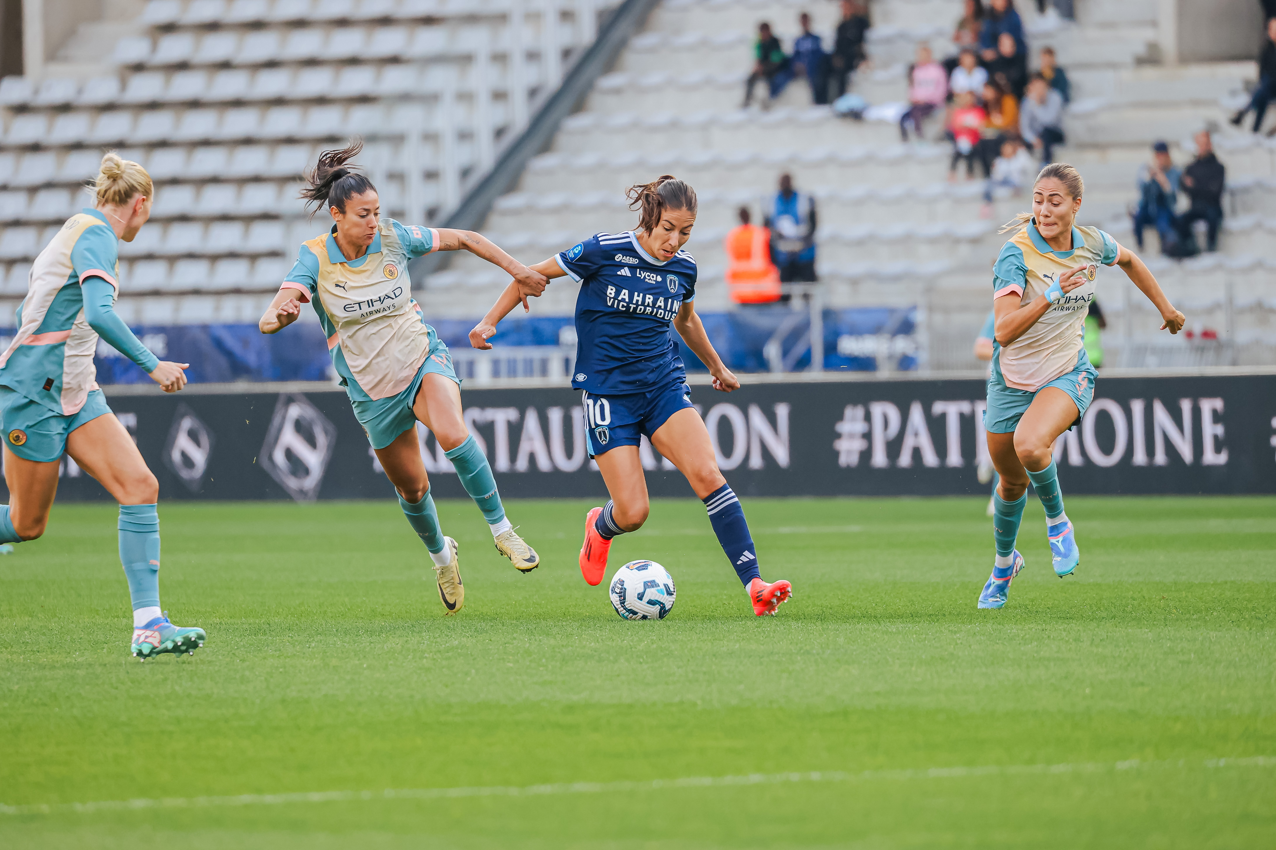 Matéo et ses partenaires sont restées muettes (photo Paris FC)