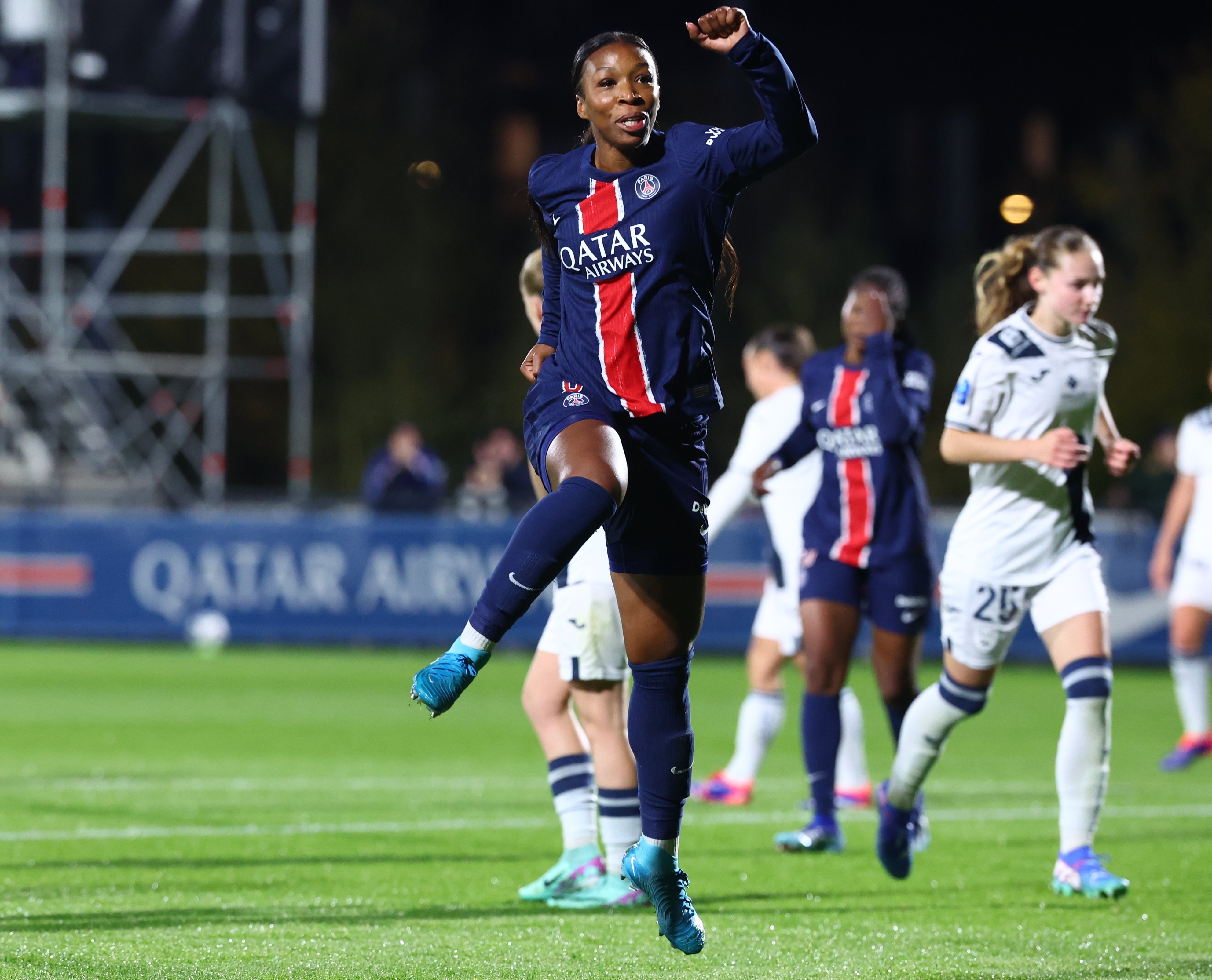 La joie de Grace Geyoro pour le 2-0 (photo PSG)