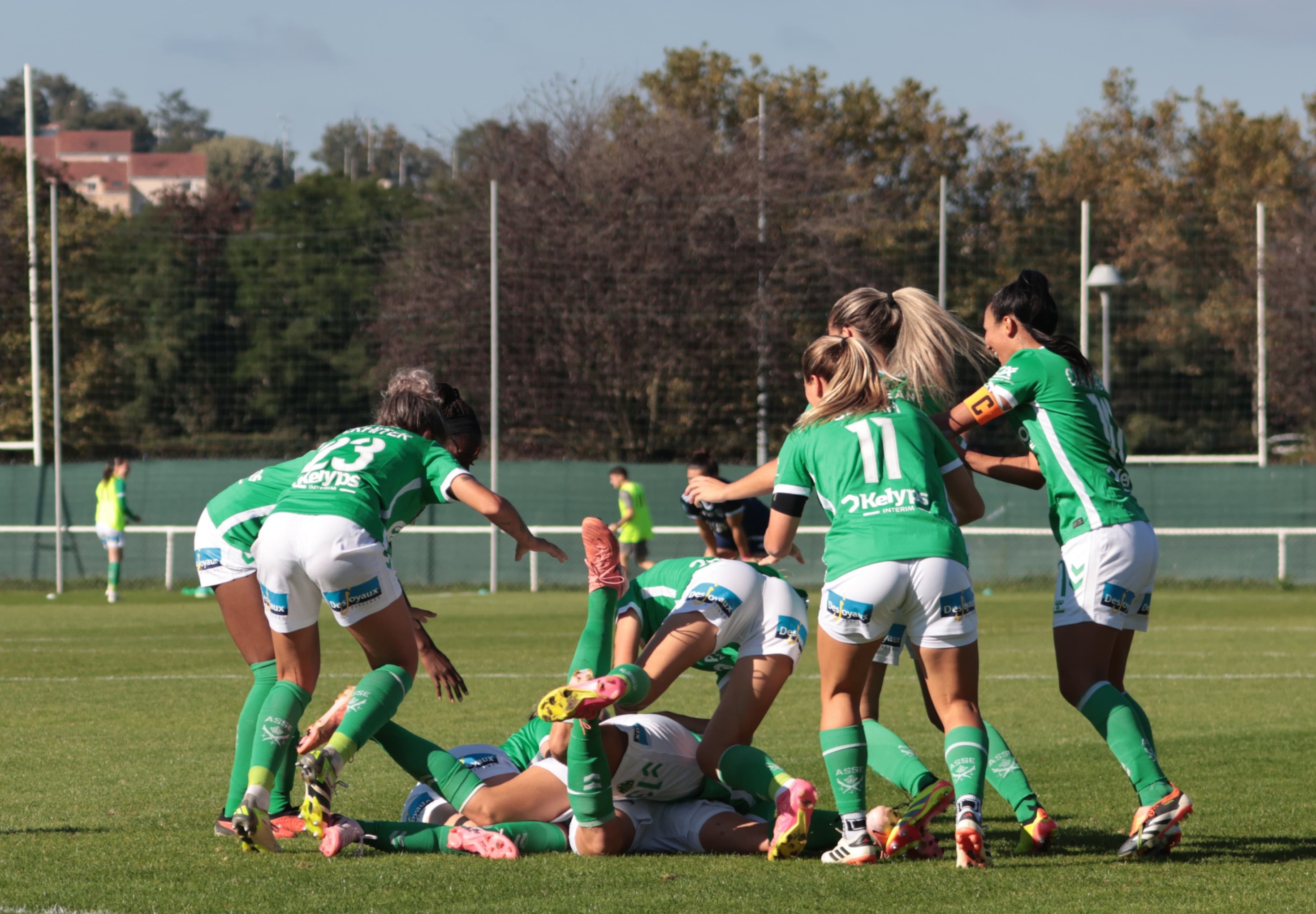 Caputo a libéré son équipes dans les arrêts de jeu (photo ASSE)