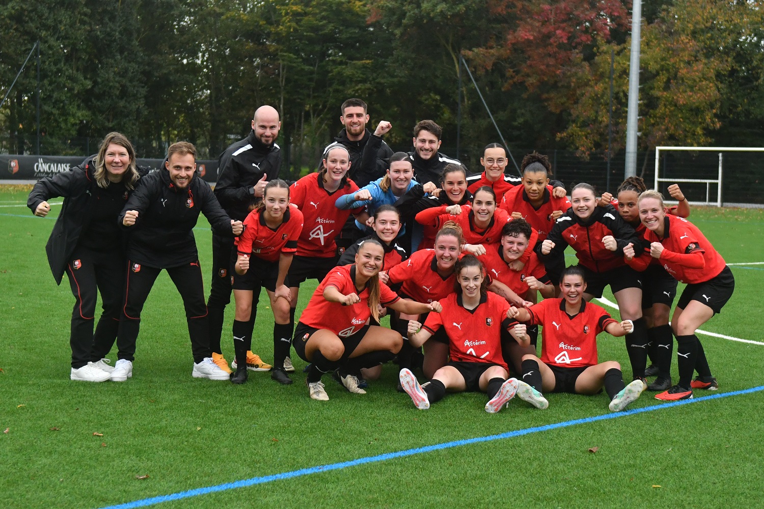 Les joueuses du Stade Rennais (photo Philippe Le Brech)