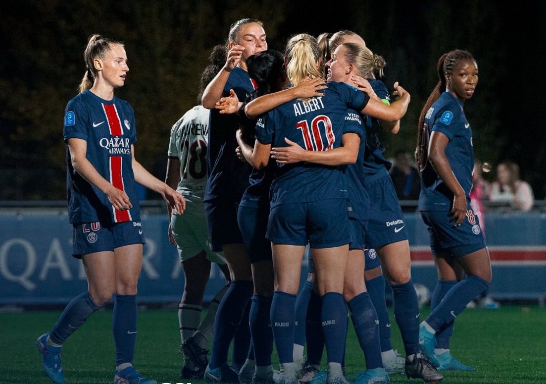 Les Parisiennes remportent le derby (photo PSG)