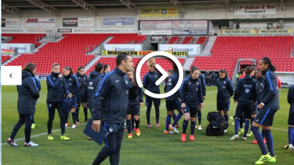 Bleues - La séance d'entrainement à Doncaster (FFF TV)