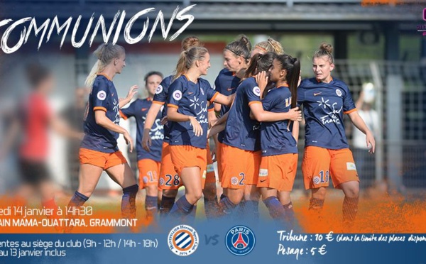 #D1F - J12 (Samedi) : MONTPELLIER - PSG, un choc sous un autre angle, GUINGAMP accueille l'OL et Alex MORGAN