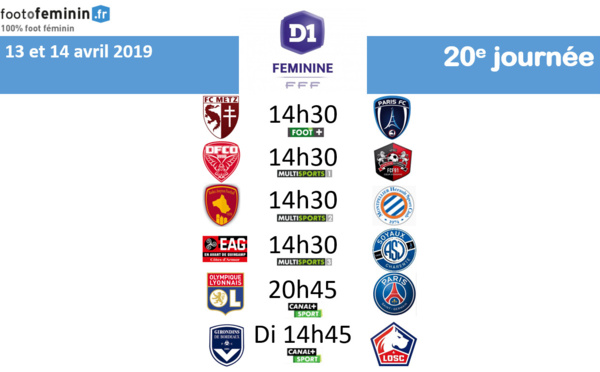 #D1F - J20 : le programme et les groupes connus