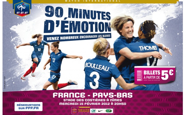 Bleues - Billetterie pour FRANCE - PAYS-BAS (15 février à Nîmes)