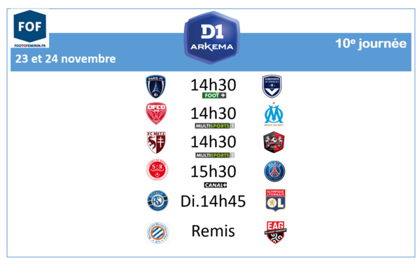 #D1Arkema - Le programme de la 10e journée