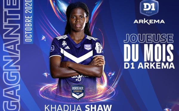 #D1Arkema - Khadija SHAW élue joueuse du mois