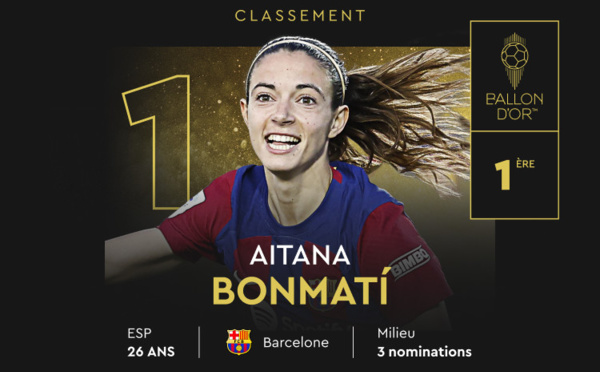 Ballon d'Or - AITANA Bonmatí conserve le trophée