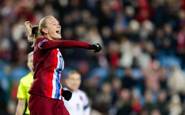 Frida Maanum signe un quadruplé avec la Norvège (photo NFF)