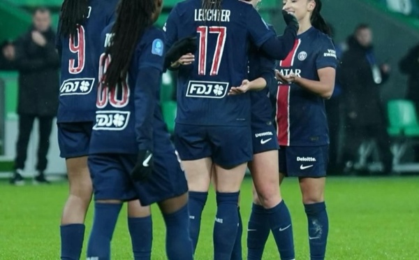 Les Parisiennes restent dauphines de l'OL à mi-parcours (photo PSG)