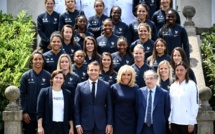 Bleues - Le Président de la République à la rencontre de la sélection