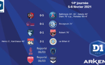 #D1Arkema - J14 : l'OL reste à portée du PSG, Soyaux renoue avec la victoire, Issy et Le Havre toujours dans le dur